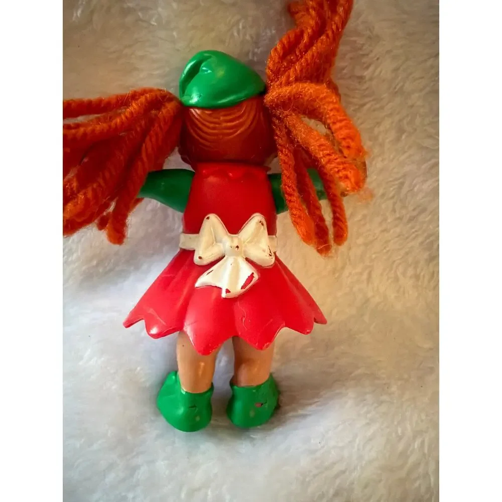 Vintage 1994 Cabbage Patch Kids PVC Figure Red Hair Firewood Teddy Apron 3
